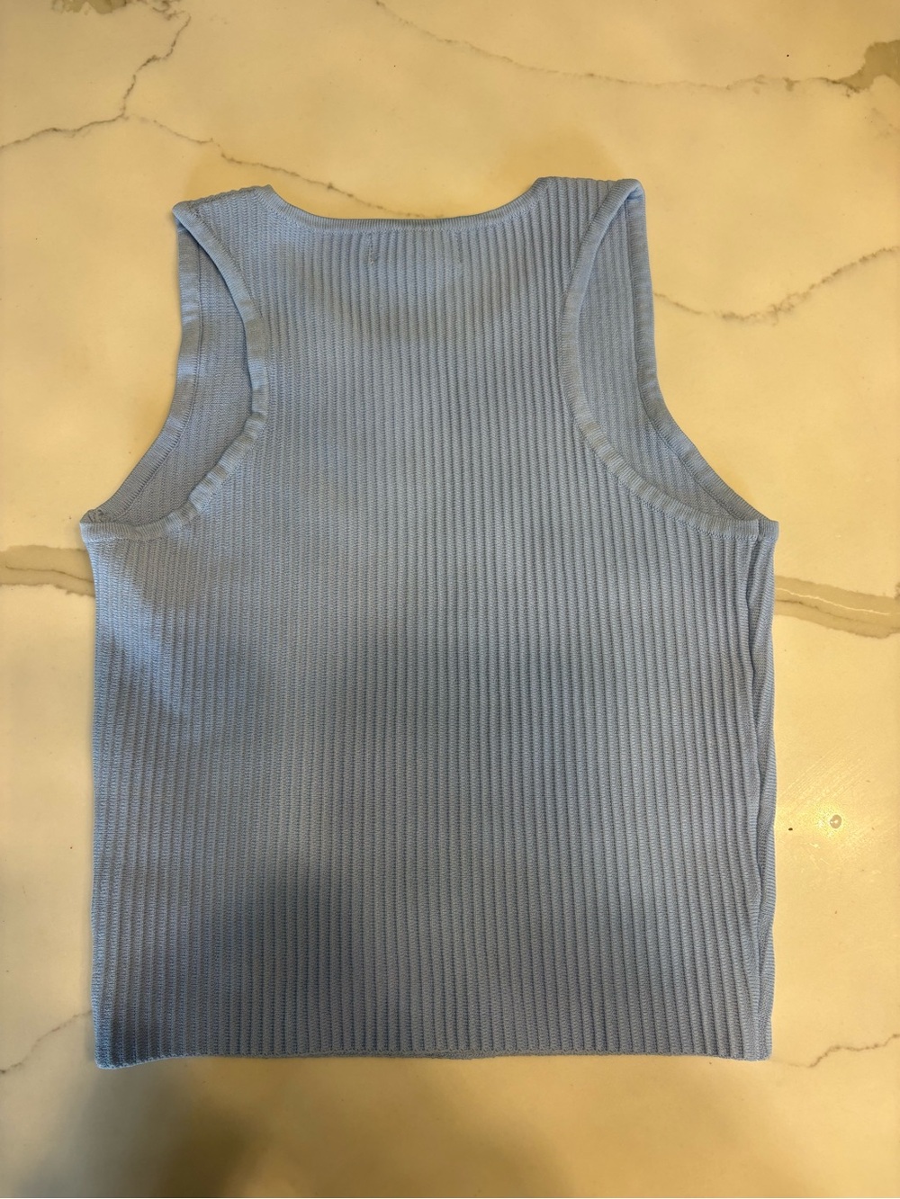 Altar'd State Light Blue Ribbed Tank - Picture 2 of 4